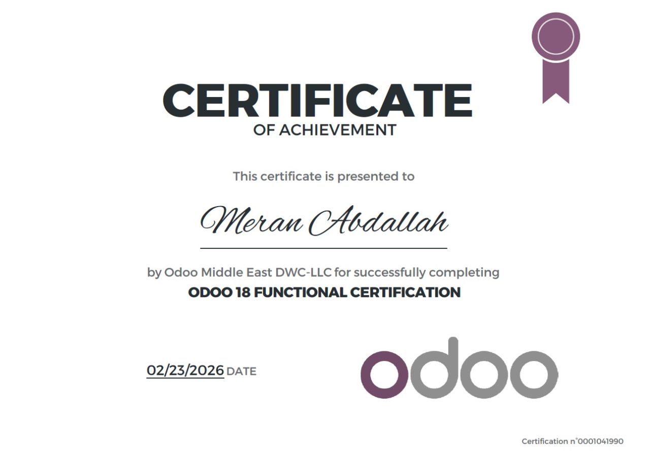 Certified Odoo Consultant 